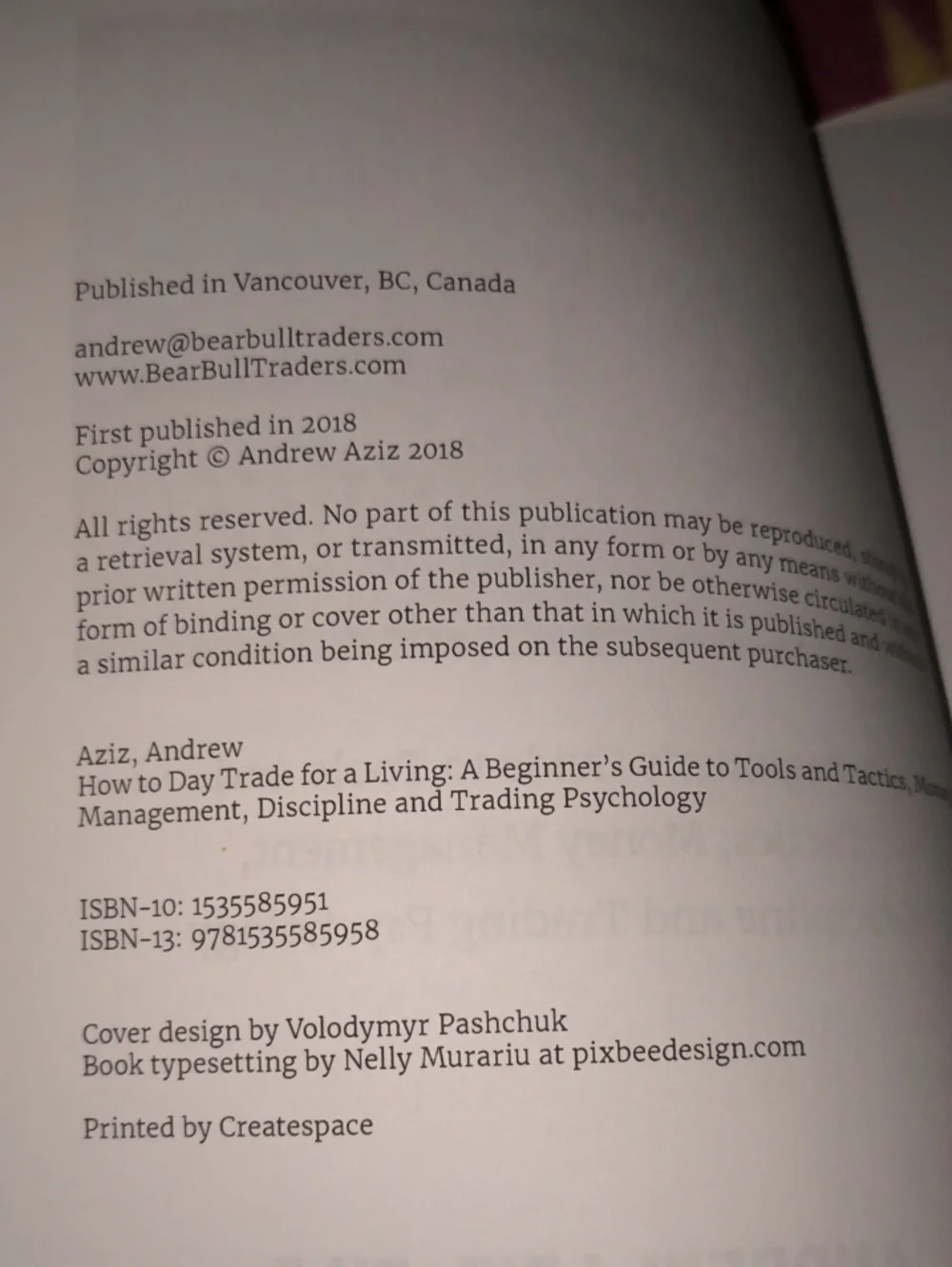 CreateSpace Independent Publishing Platform andrew aziz